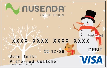 Nusenda Snowman Gift Card