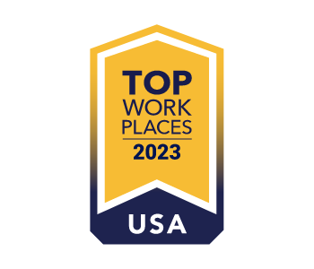 2023 Top workplaces USA badge
