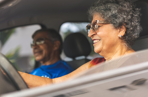 Grandparents driving