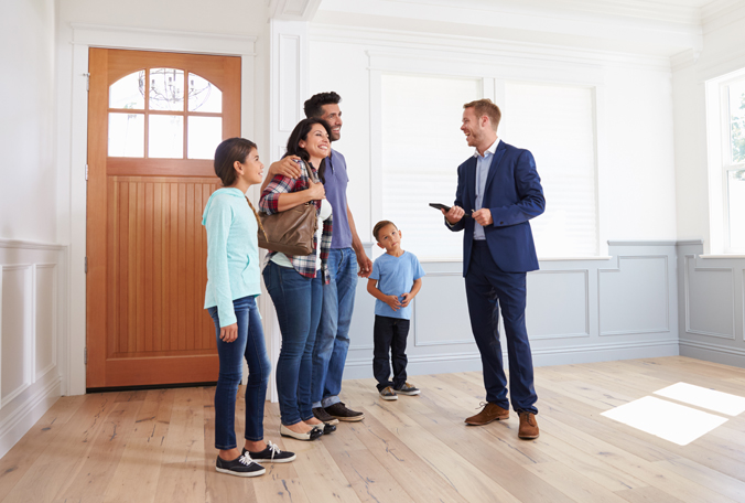 FamilyBuyingHome Family Buying a Home