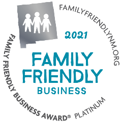 New Mexico Family Friendly Business Award Seal