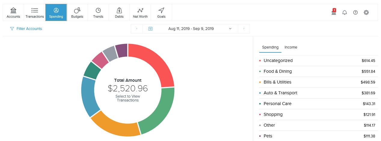 Money Manager Track Spending