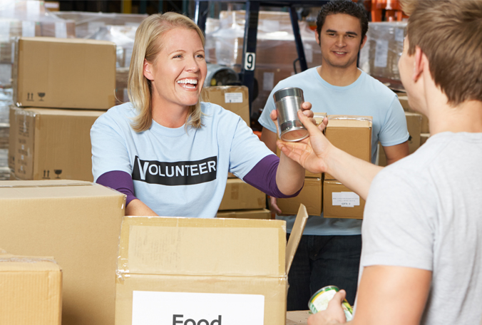 Charitable Giving Charitable girl donating